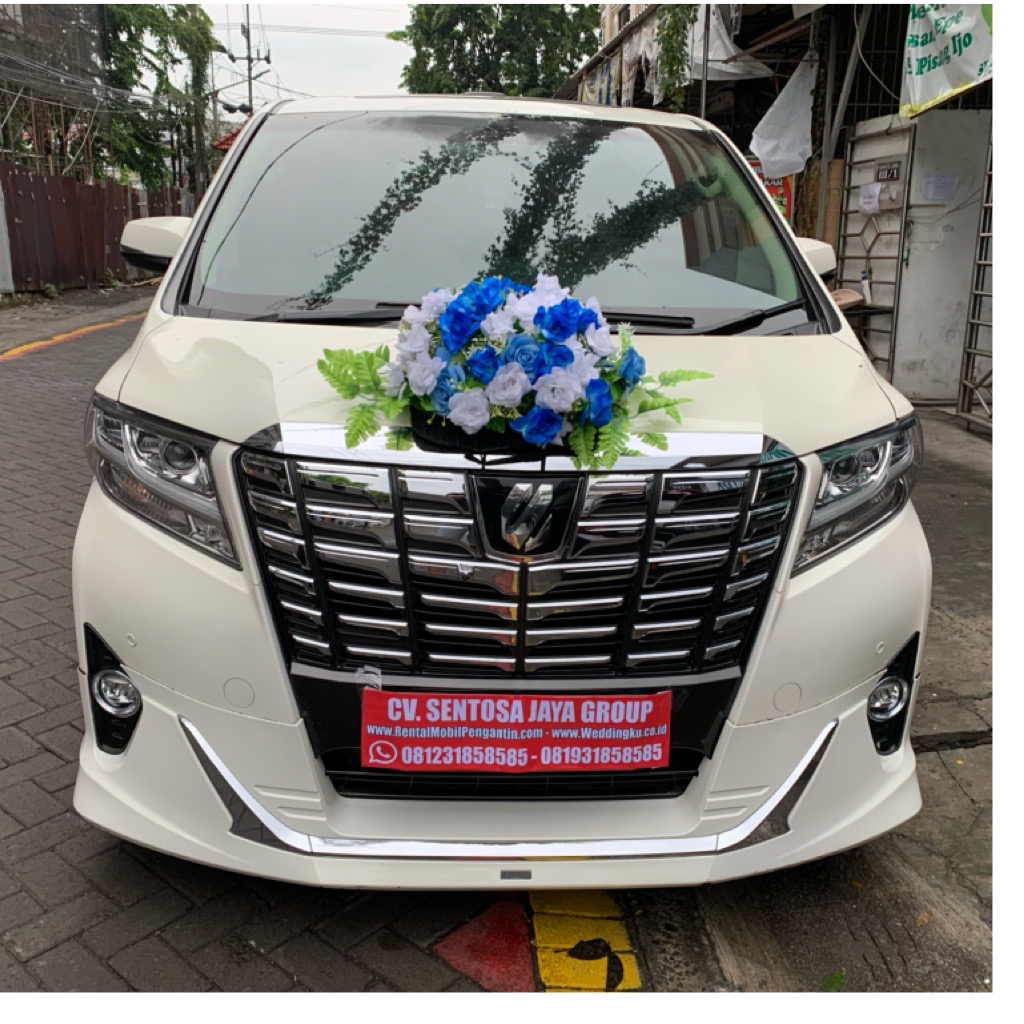sewa alphard transformer putih surabaya, sewa mobil pengantin alphard transformer putih surabaya