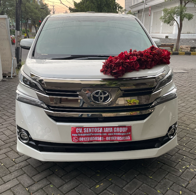 sewa vellfire cbu putih surabaya, sewa mobil pengantin vellfire cbu putih surabaya